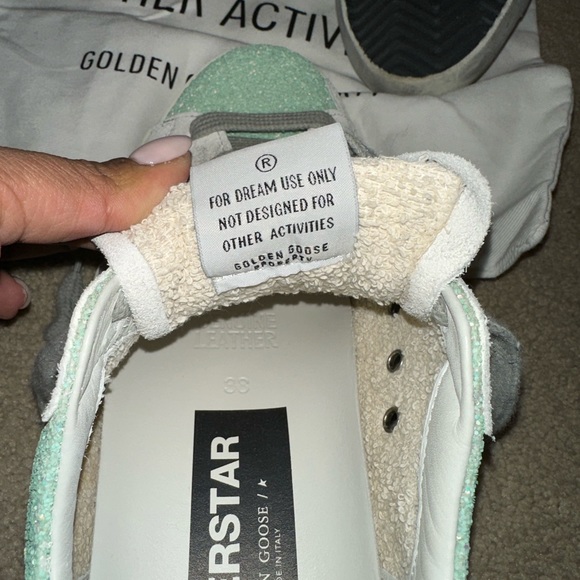 Golden Goose Superstar Sneaker Glitter w/ Irridescent Back - Picture 7 of 8